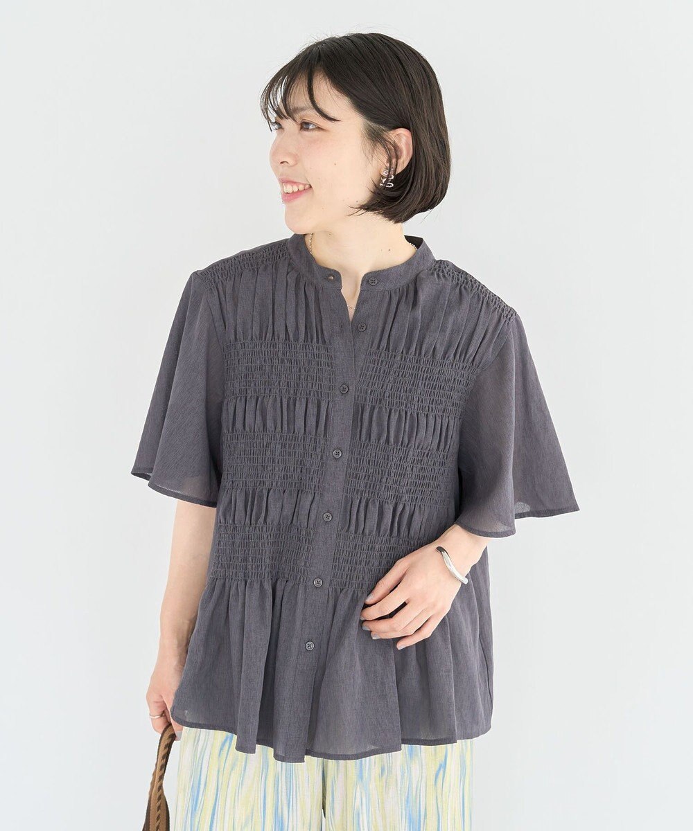 Green Parks ＳＥＴ２点マジョリカシャーリングブラウス＋タンク 