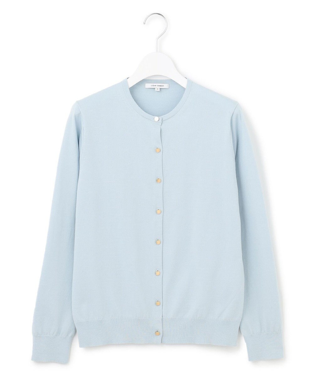 23区 L 【アンサンブル対応/洗える】プレミアム コットン カーディガン 