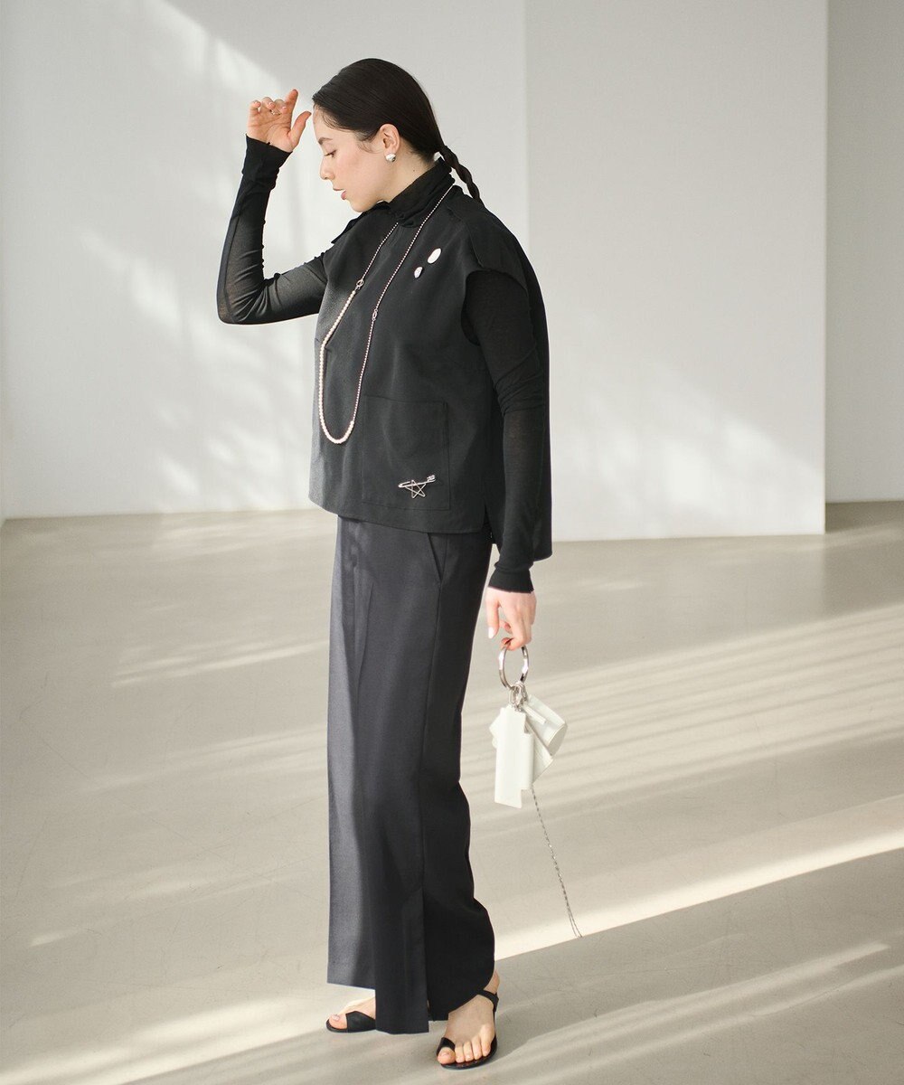 #Newans 【ANSWER for アクセサリーLOVER】ロングスリットワイドパンツ 