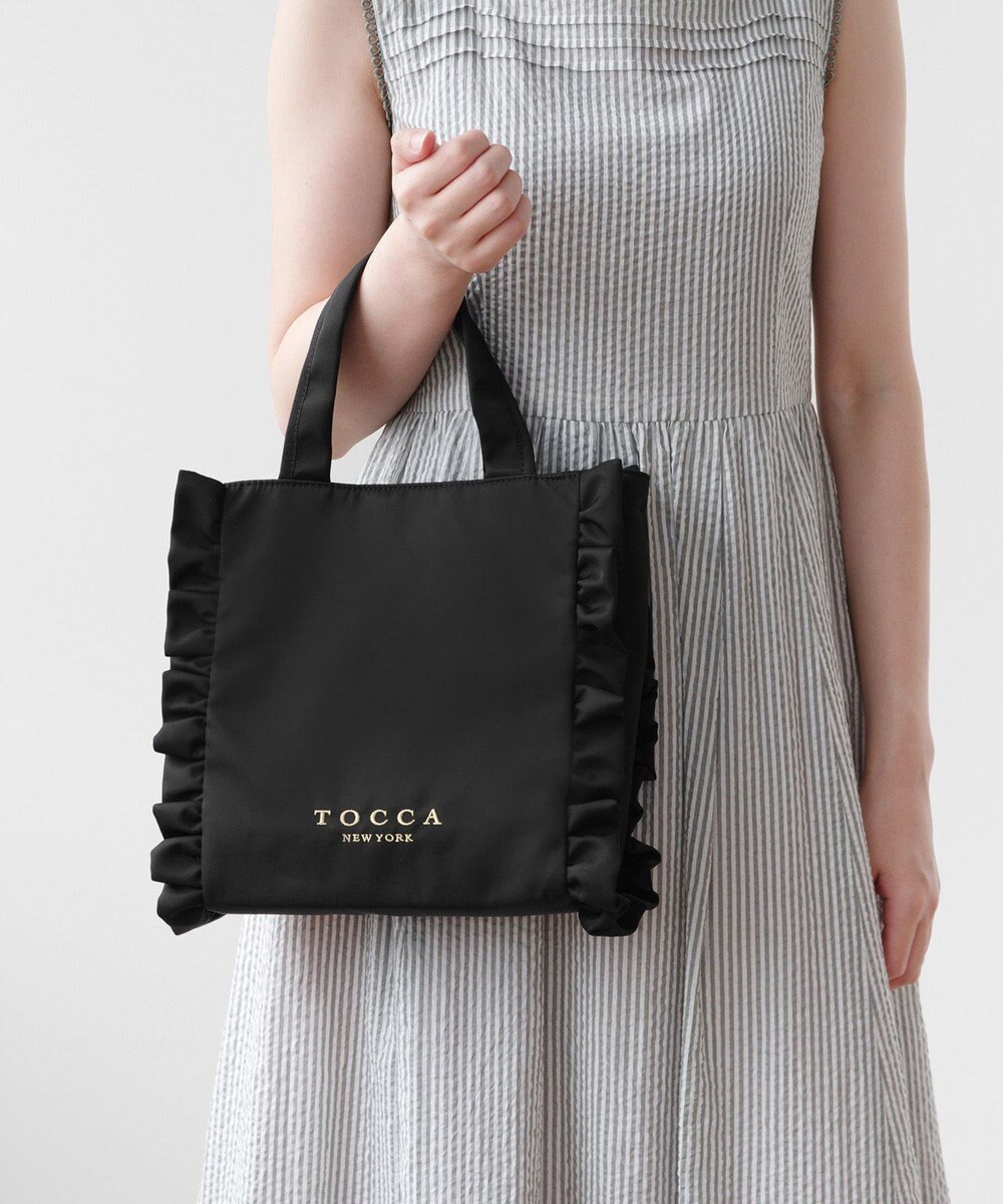 TOCCA 【美人百花掲載】【一部カラー撥水】TRIM WAVES MINITOTE ミニトートバッグ 