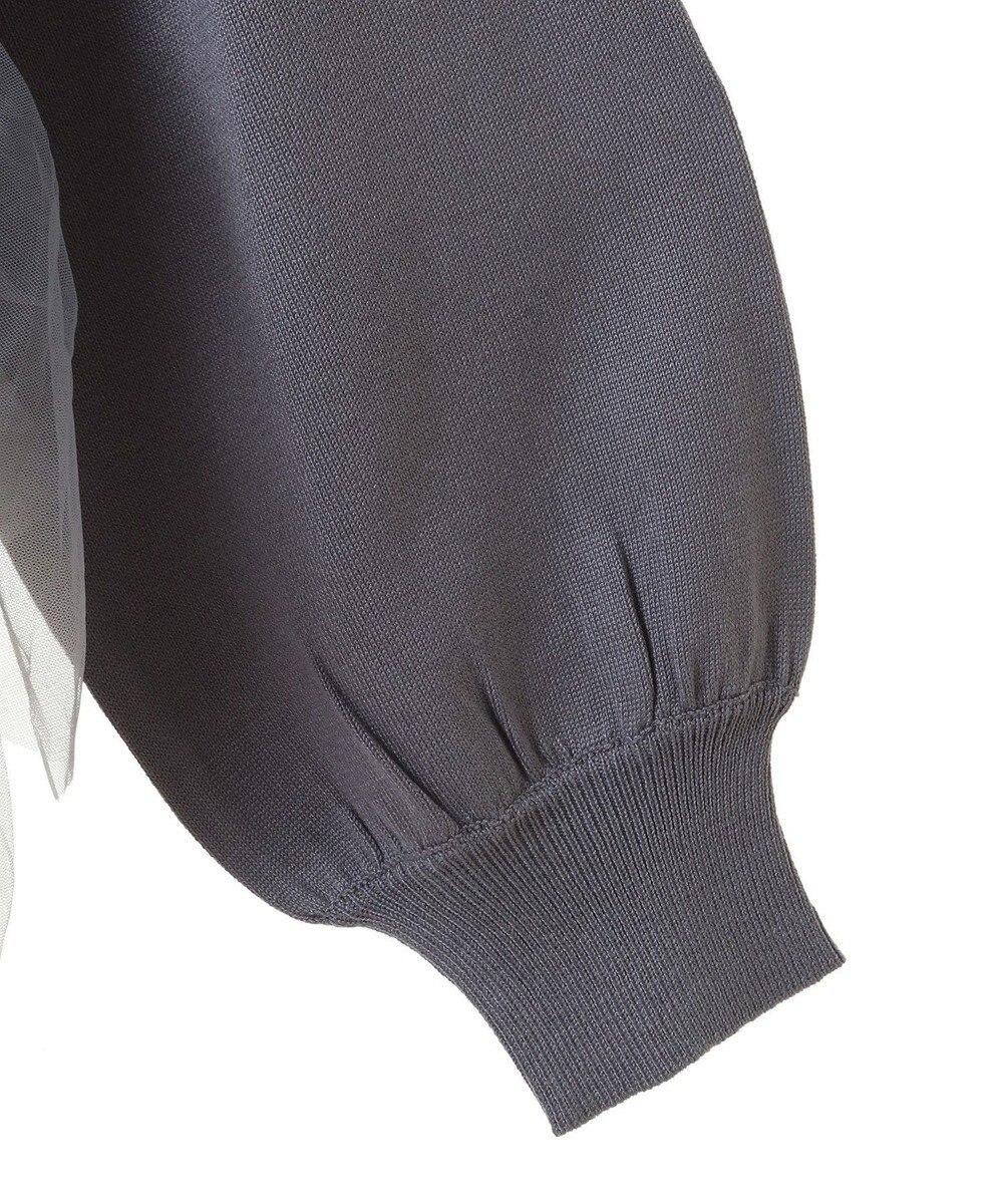 earth music&ecology チュールヘムニットプルオーバー 