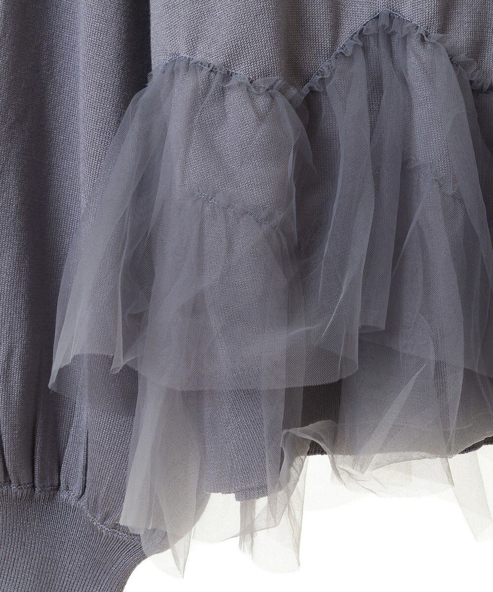 earth music&ecology チュールヘムニットプルオーバー 