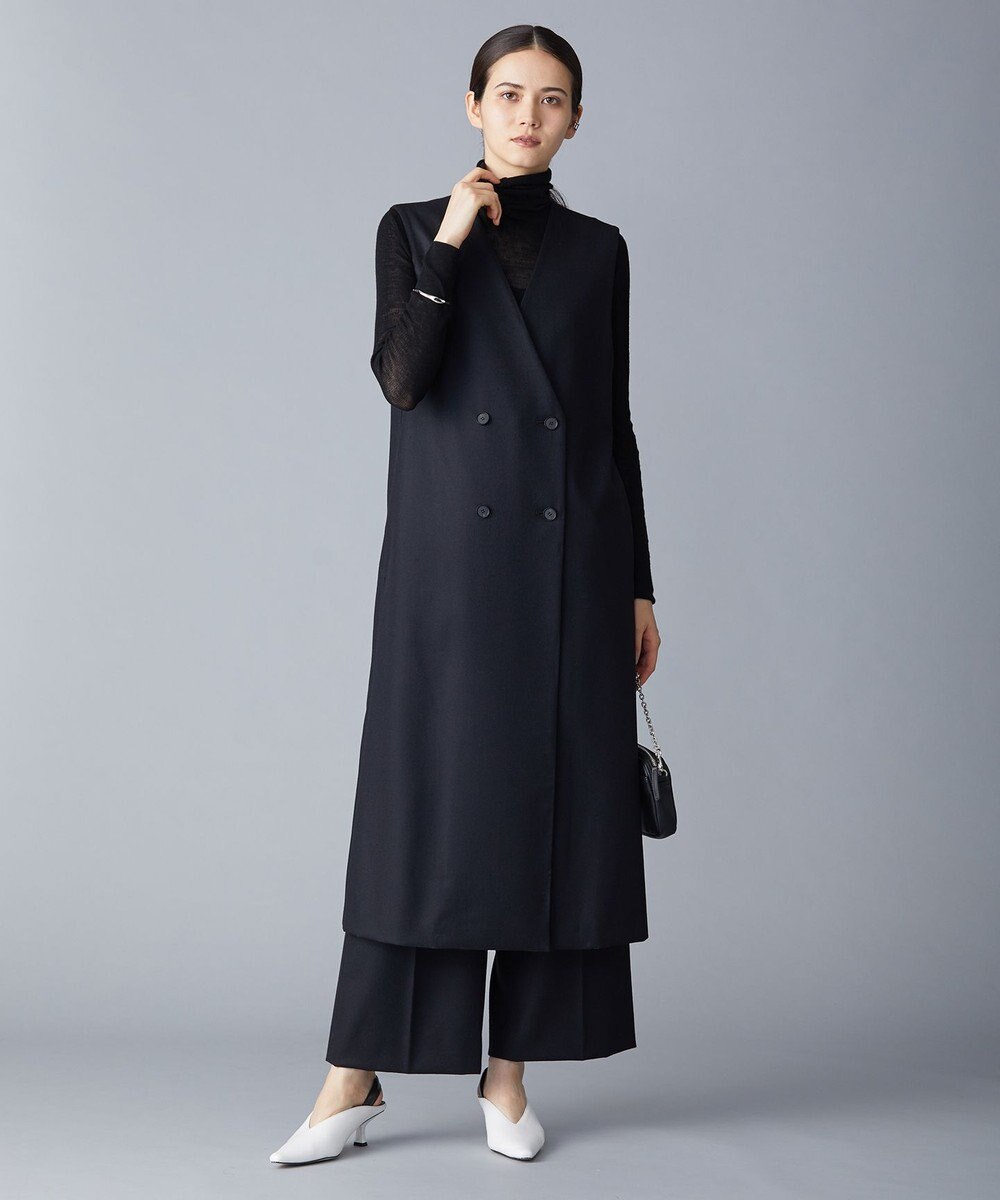 ICB 【洗える】 ウールミルドサキソニー 2WAYワンピース 