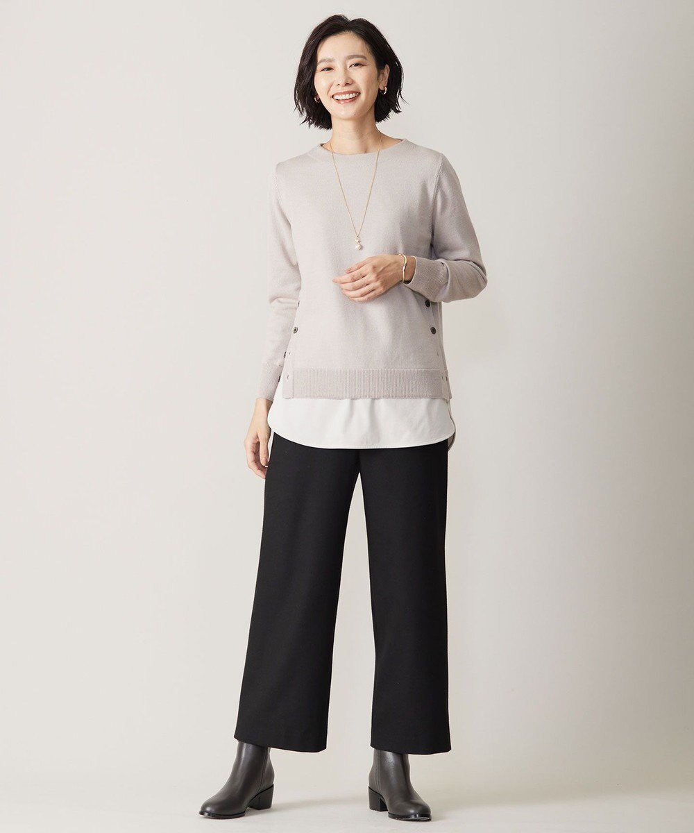 J.PRESS LADIES CLEAR LIGHT WOOL ボートネック ニット 