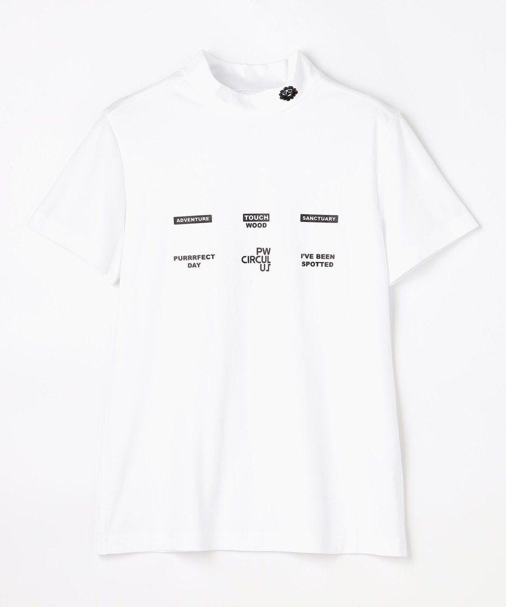 PW CIRCULUS 【WOMEN】メッシュコンビ モックネック  ゴルフウェア レディース 