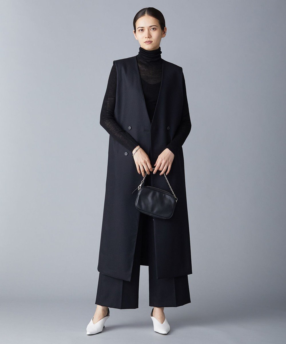 ICB 【洗える】 ウールミルドサキソニー 2WAYワンピース 