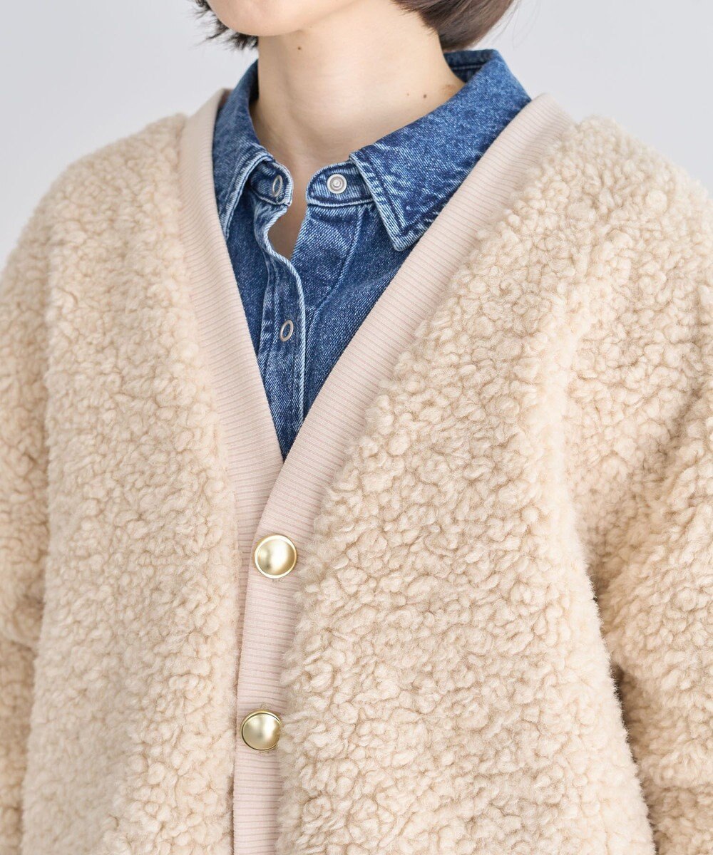 Green Parks Ｖネックボアカーディジャケット 