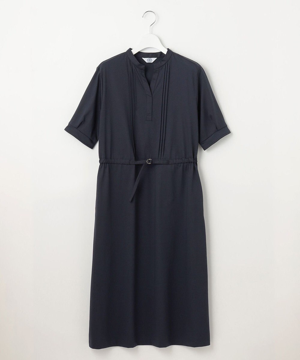 J.PRESS LADIES L 【接触冷感・洗える】プレーティングジャージー ワンピース 