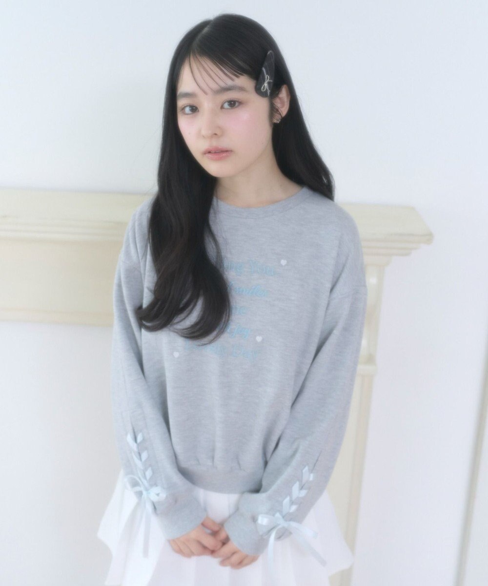 WEGO レースアップリボンスウェット 