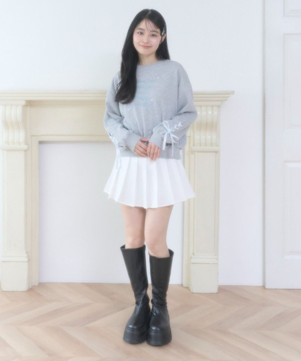 WEGO レースアップリボンスウェット 