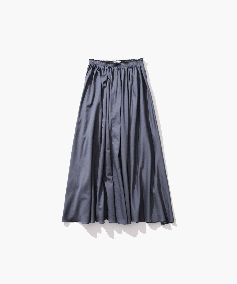 ATON MICRO COTTON SATIN | ギャザースカート 