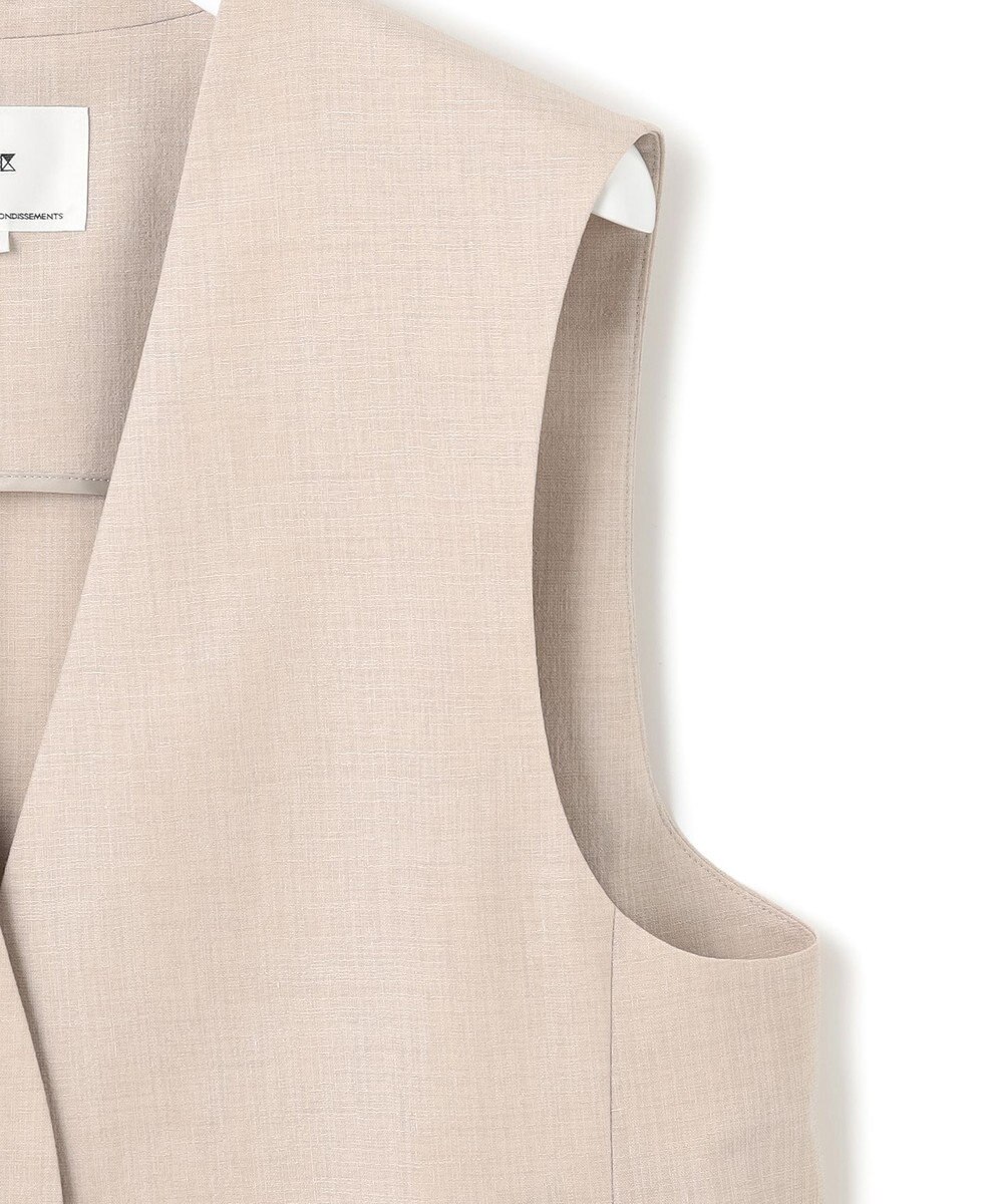 23区 【洗える】トリアセスラブストレッチ ジレ 