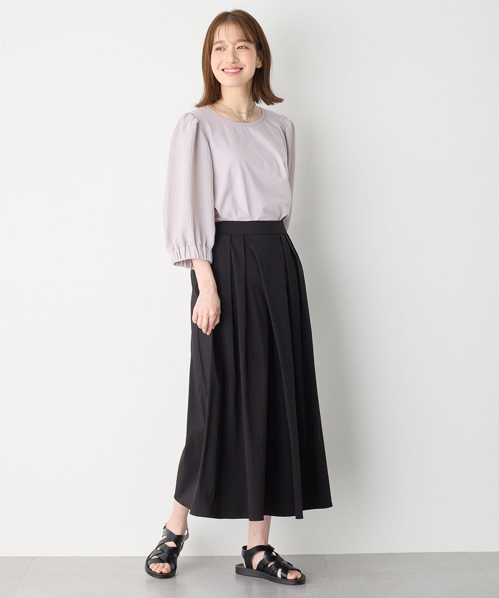 ANY 布帛コンビプルオーバー 