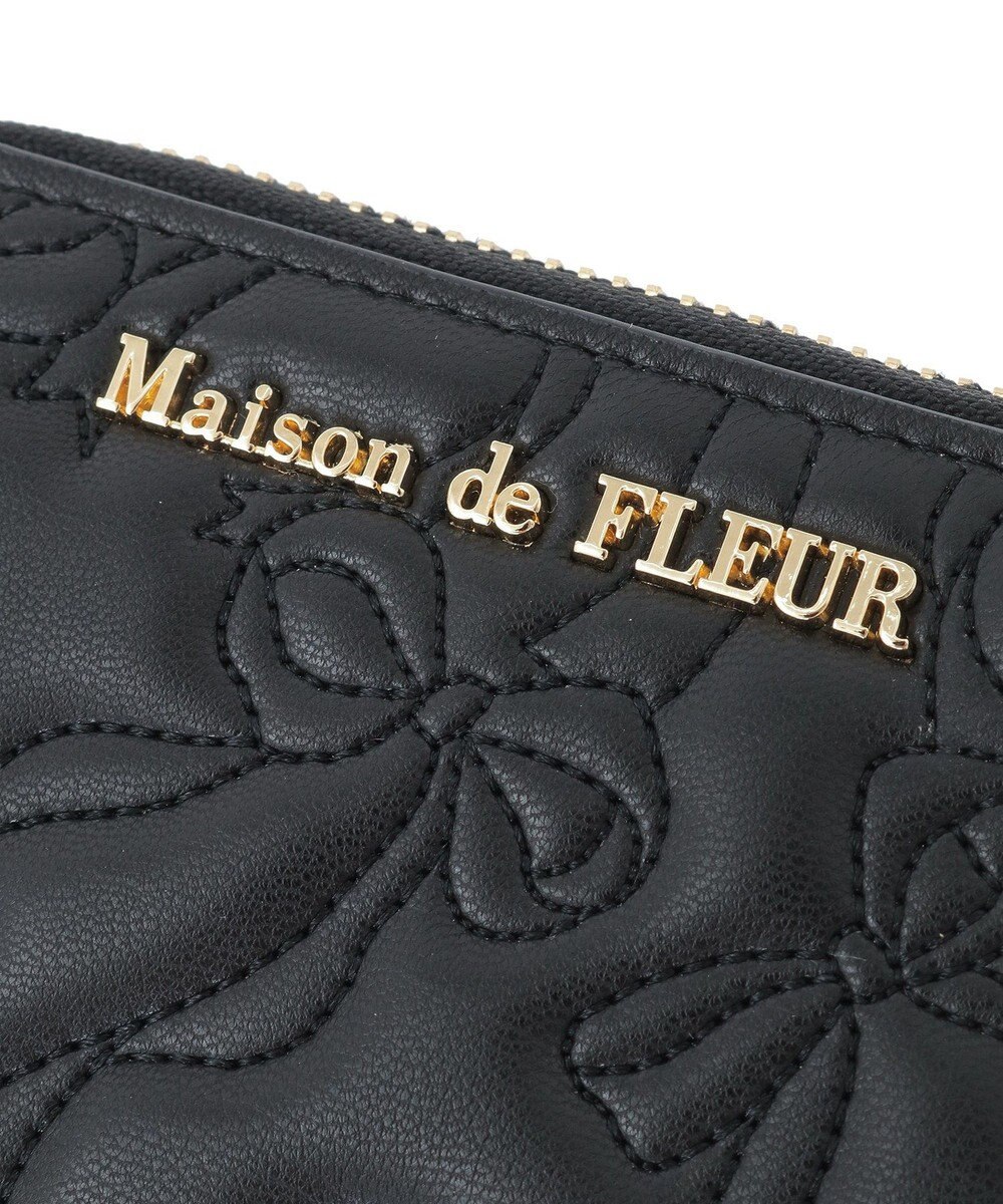 Maison de FLEUR リボンキルティングフラグメントケース 