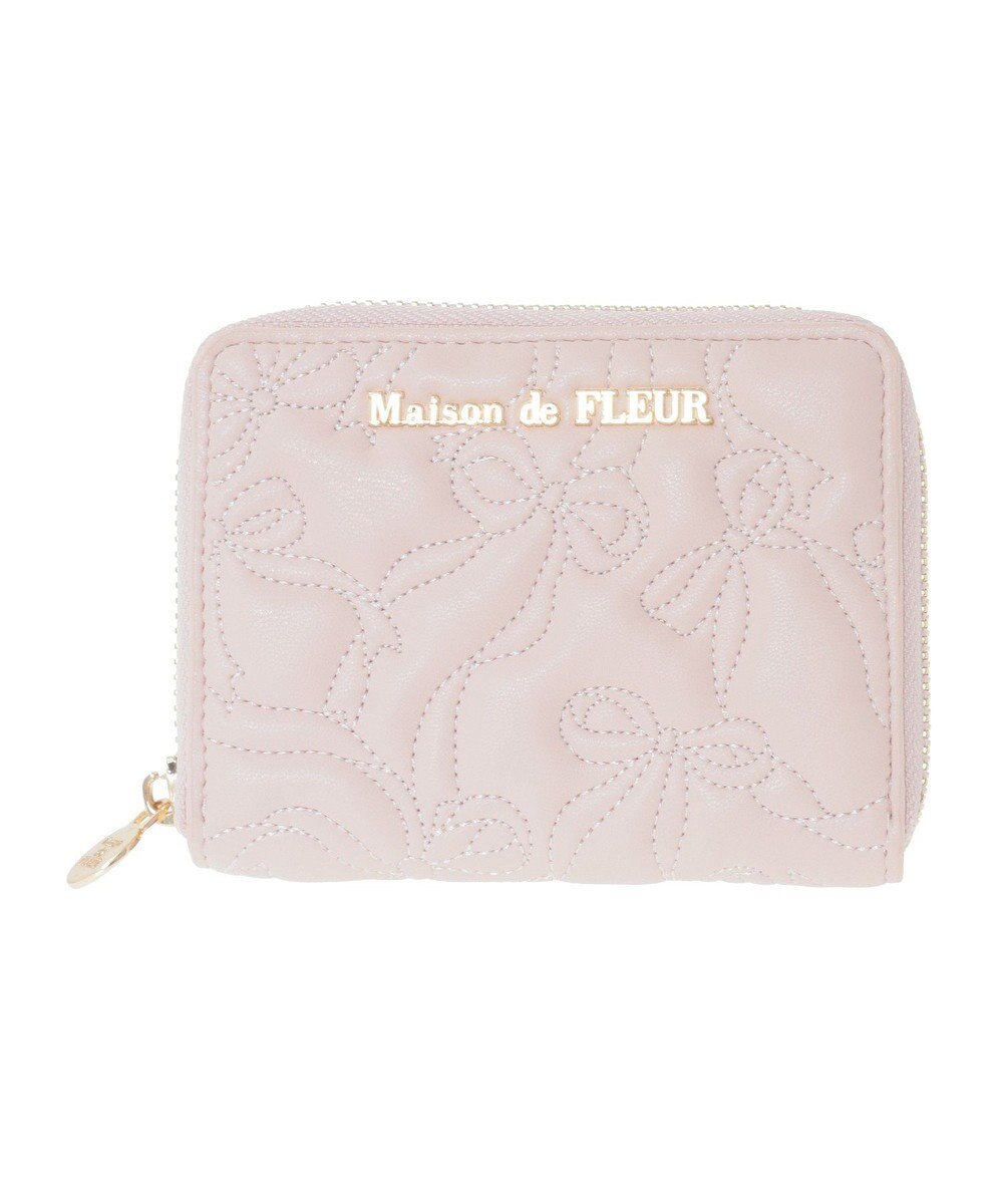 Maison de FLEUR リボンキルティングフラグメントケース 