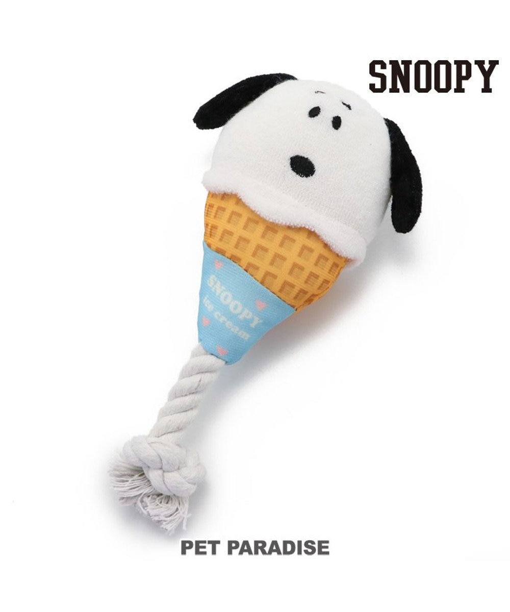 PET PARADISE 犬 トイ TOY ペットパラダイス スヌーピー アイスクリーム おもちゃ 白~オフホワイト