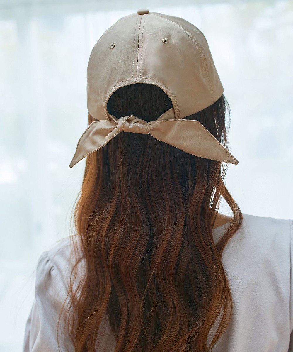 Tiaclasse 【安田美沙子さん/小倉優子さん着用】ジャガードリボンキャップ/リボンキャップ 