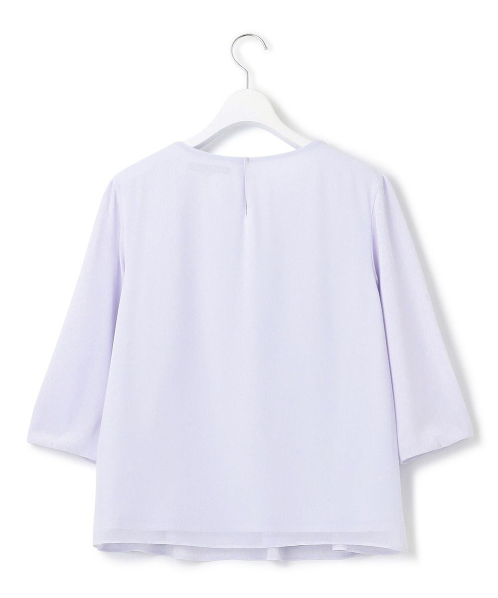 23区 【洗える】エアリーコンビジャージー パールモチーフ カットソー 