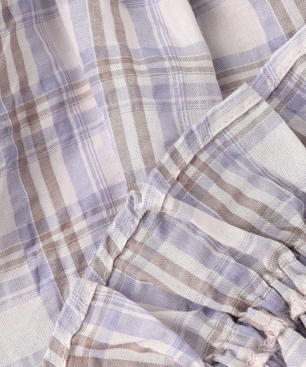 ANY KIDS 【洗濯機可能】2WAY チェックブラウス 