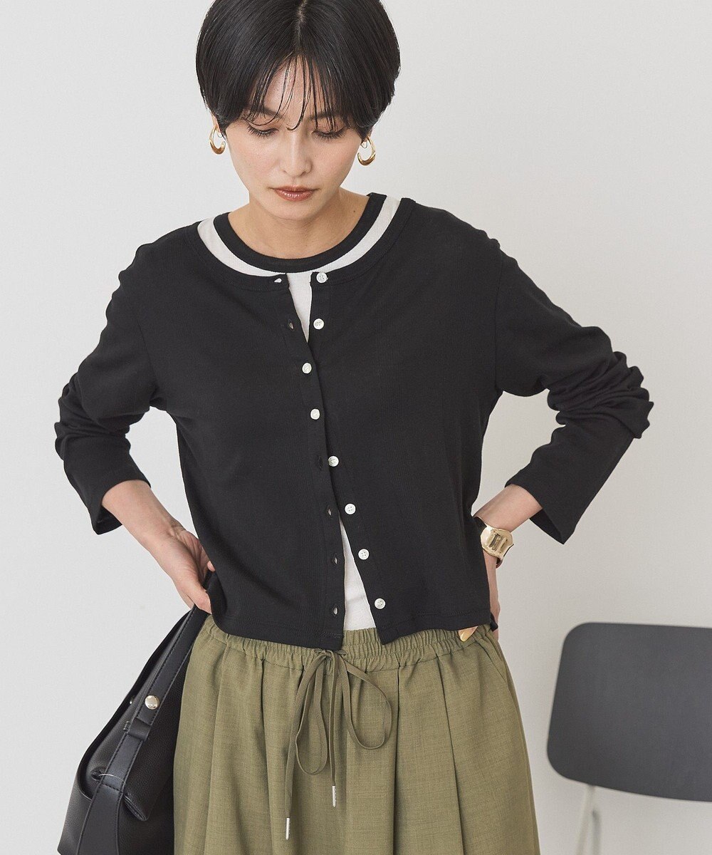 AMERICAN HOLIC 【２点セット】リンガーＴシャツ＋カーディガン 