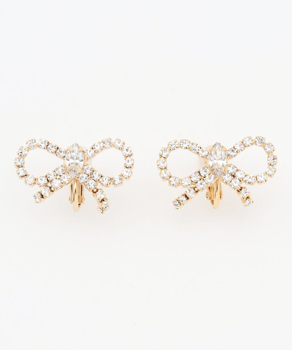 TOCCA GLITTER RIBBON EARRINGS イヤリング 