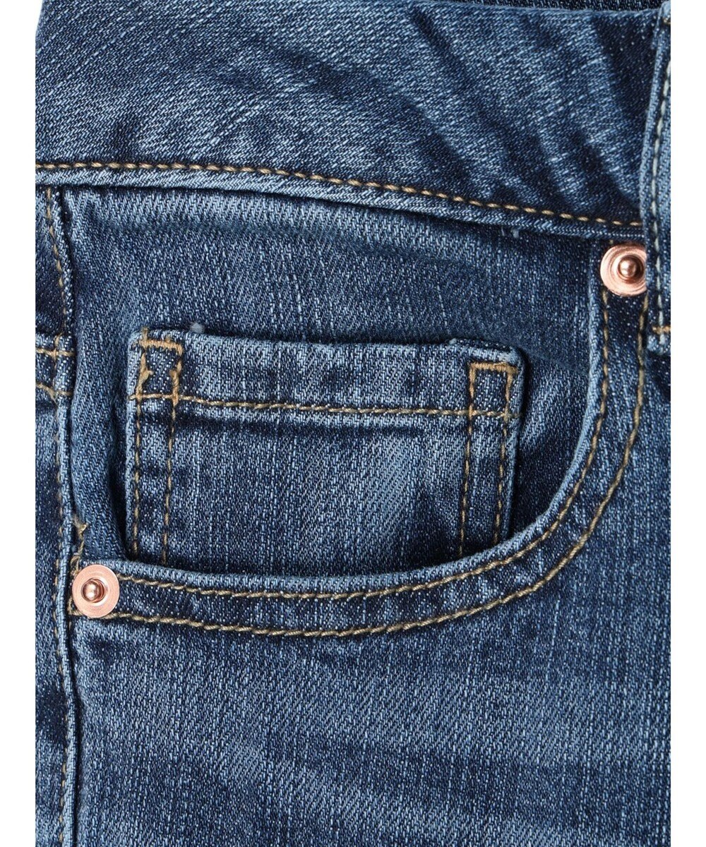 earth music&ecology セルフカットセミフレアデニムパンツ 