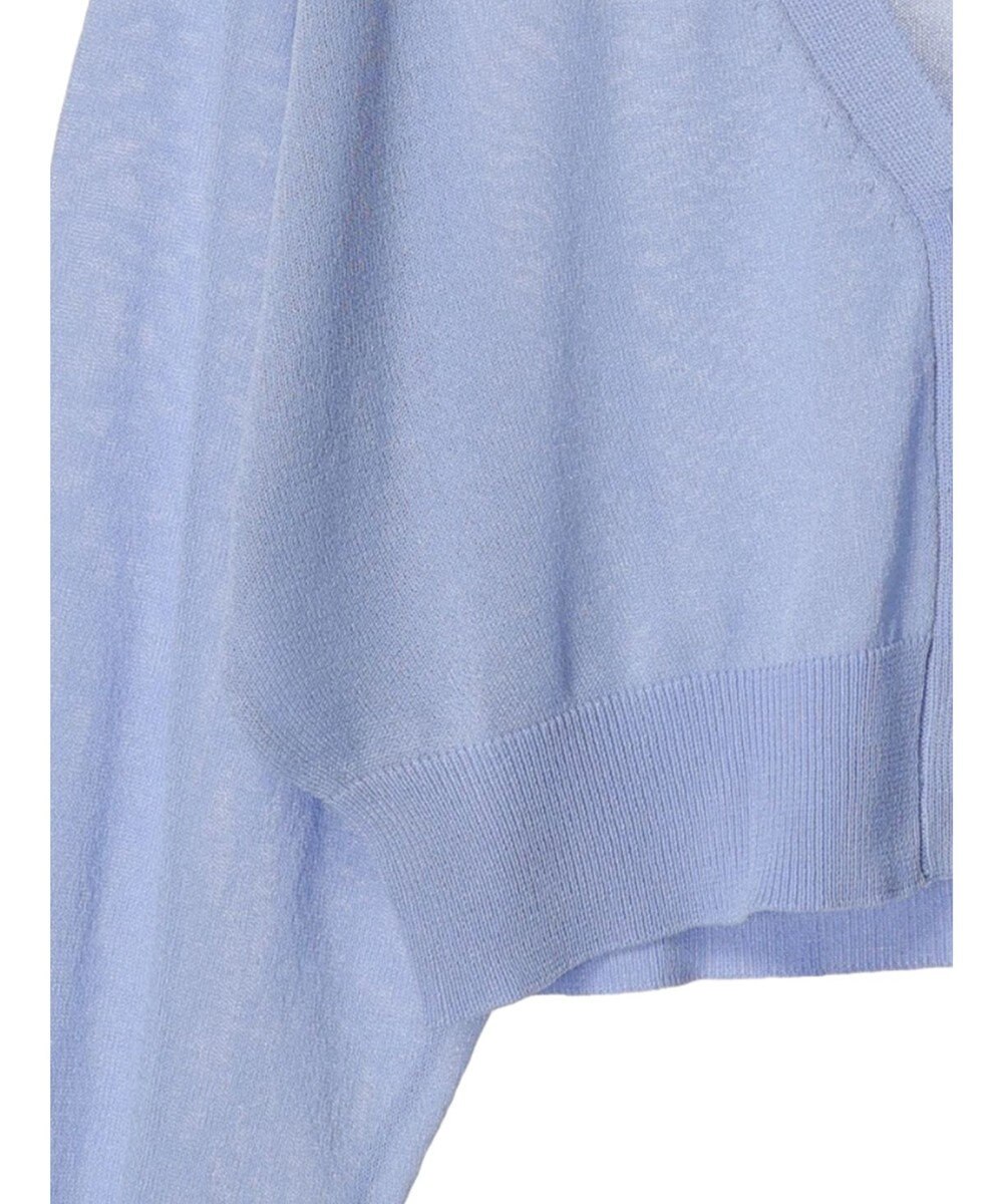 earth music&ecology シアーラメＶネックカーディガン 