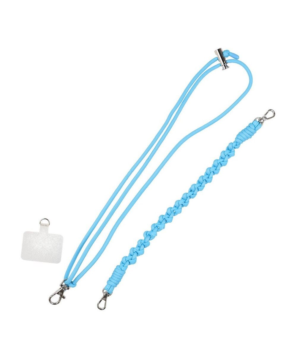 UNBILLION ペルケ perche / 蛍光レザーストラップ付き・チャームポーチショルダー 