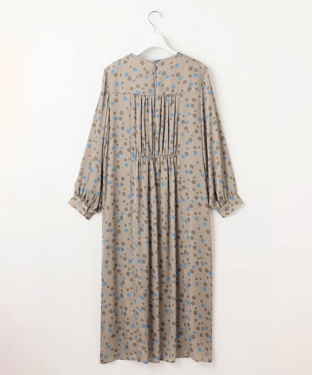 自由区 L マルチポルカドットプリント ワンピース 