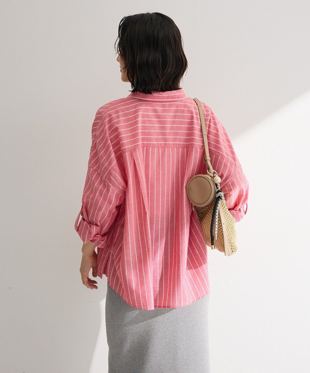 Green Parks 綿麻混シャツ 