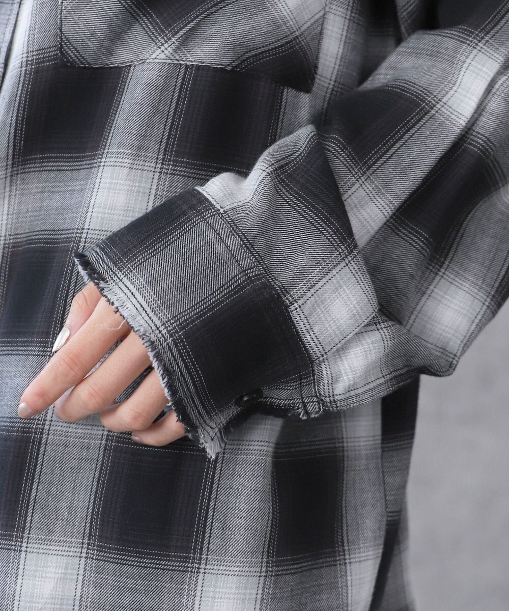 WEGO チェックBIGシャツ 