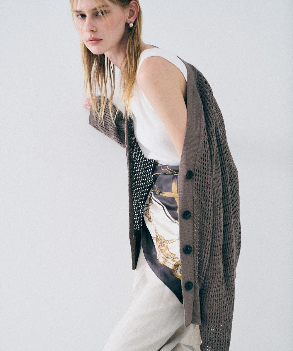 uncrave チェーン シルクスカーフ 