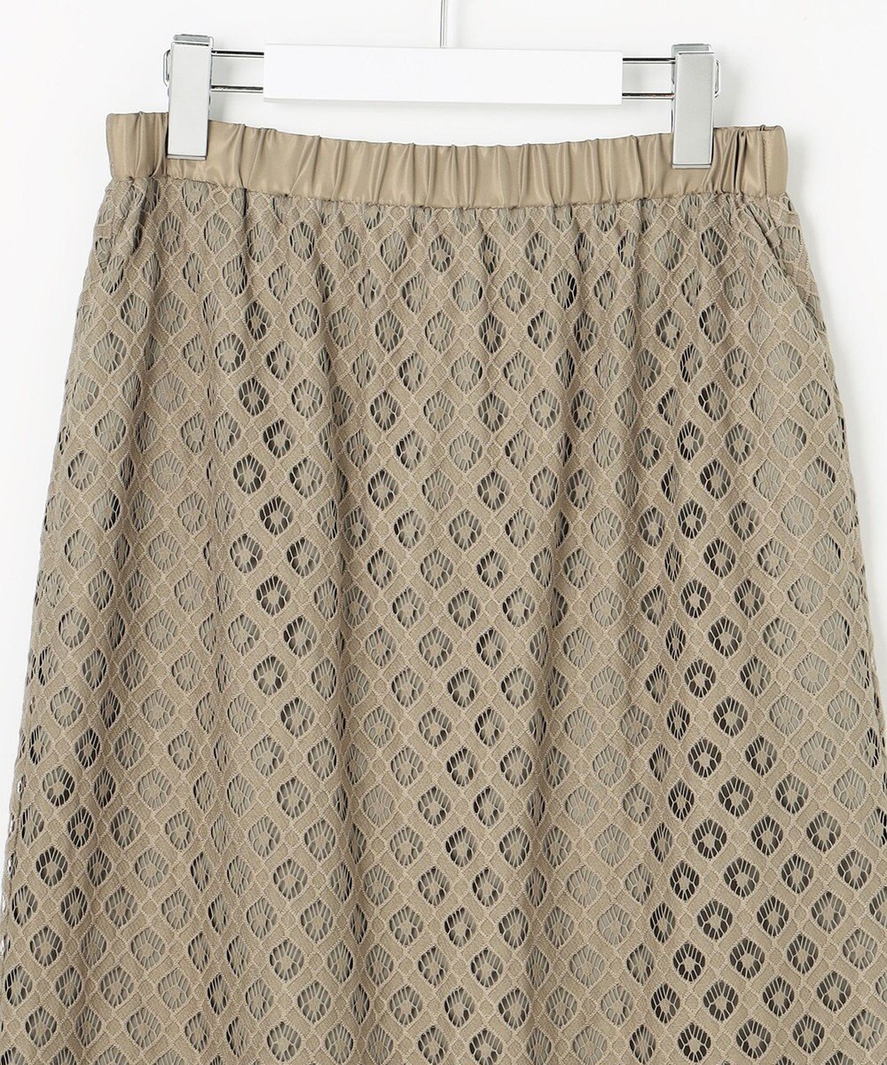 自由区 【SHIHOさん着用・こだわり素材】パネルレース スカート 