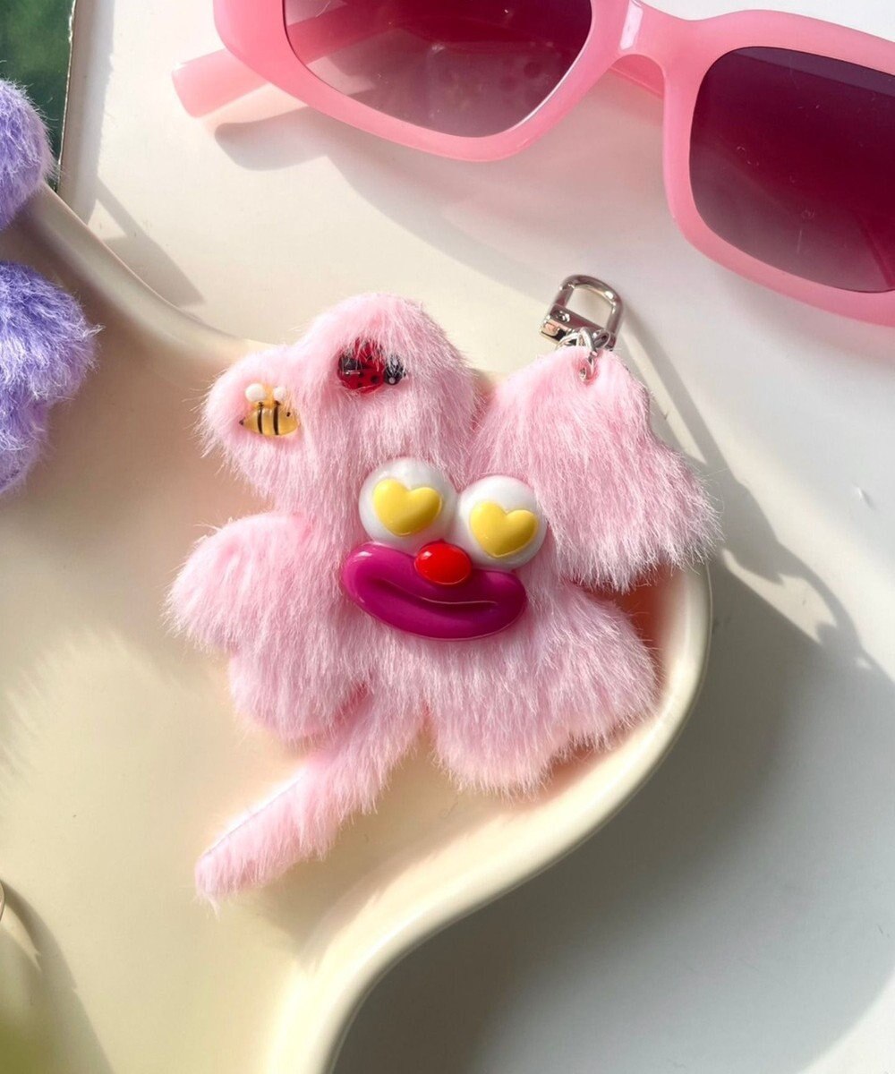 WEGO ハッピークローバーモンスターぬいぐるみキーホルダー 