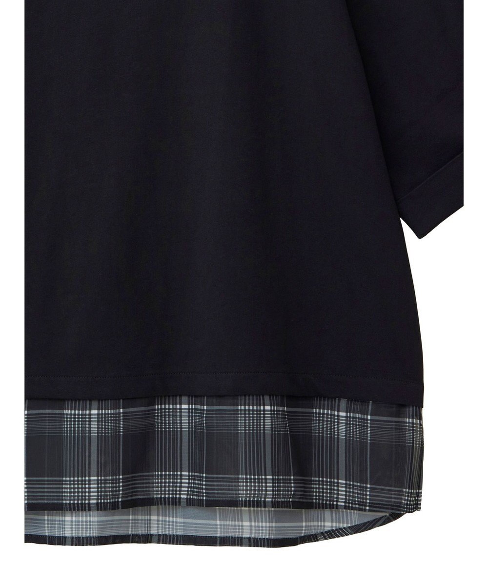 Green Parks ５分袖裾シアードッキングチュニック 