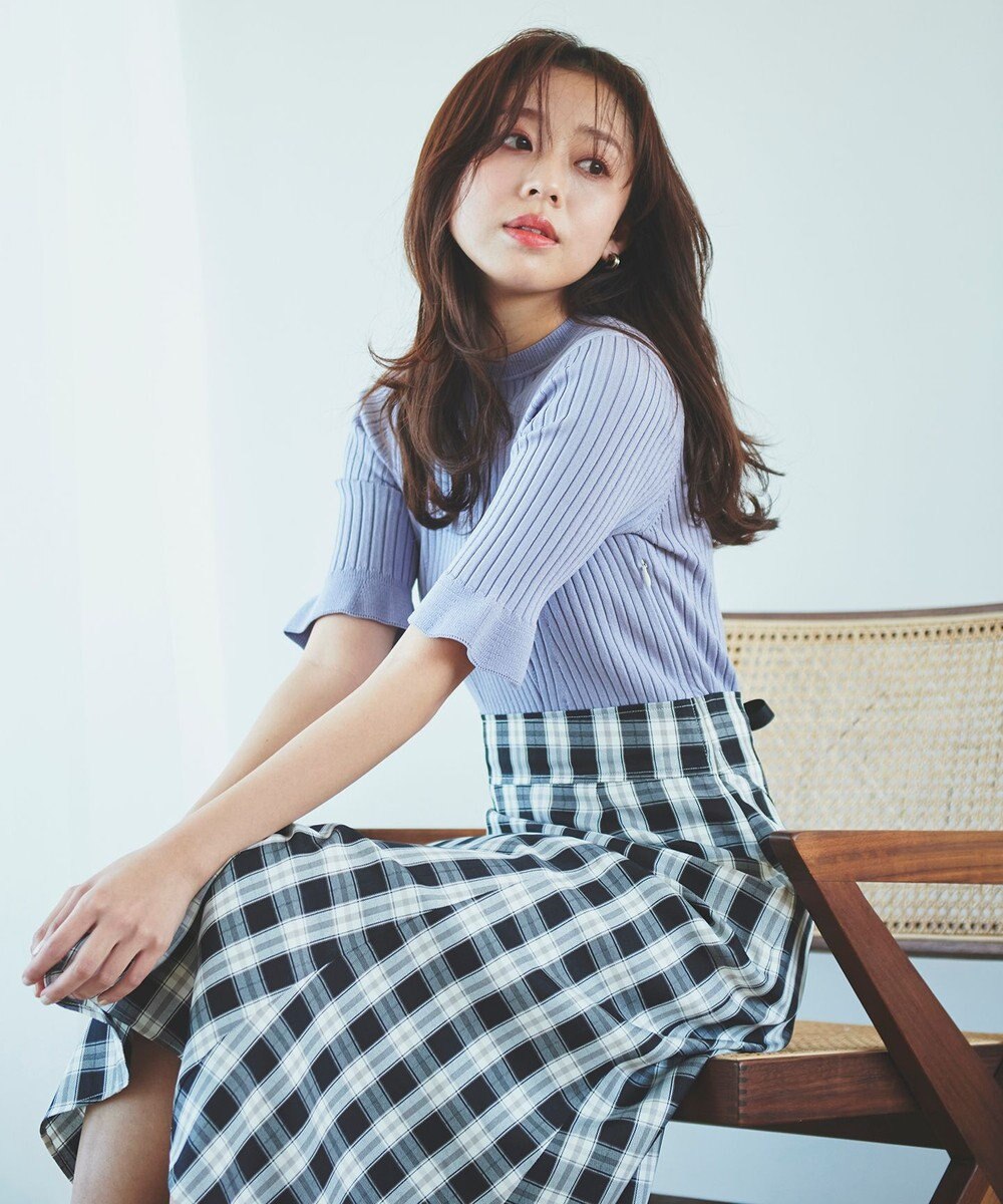 Feroux 【洗える】ニットコンビ ワンピース 