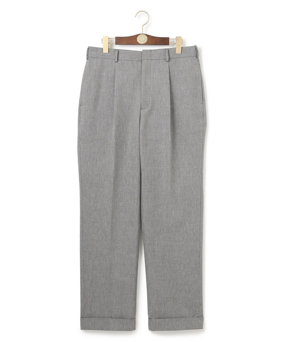 J.PRESS MEN 【J.PRESS ORIGINALS】Magic Cuba Wool Cotton Hopsack Spindle Piped stem１tuck / Made in Japan 