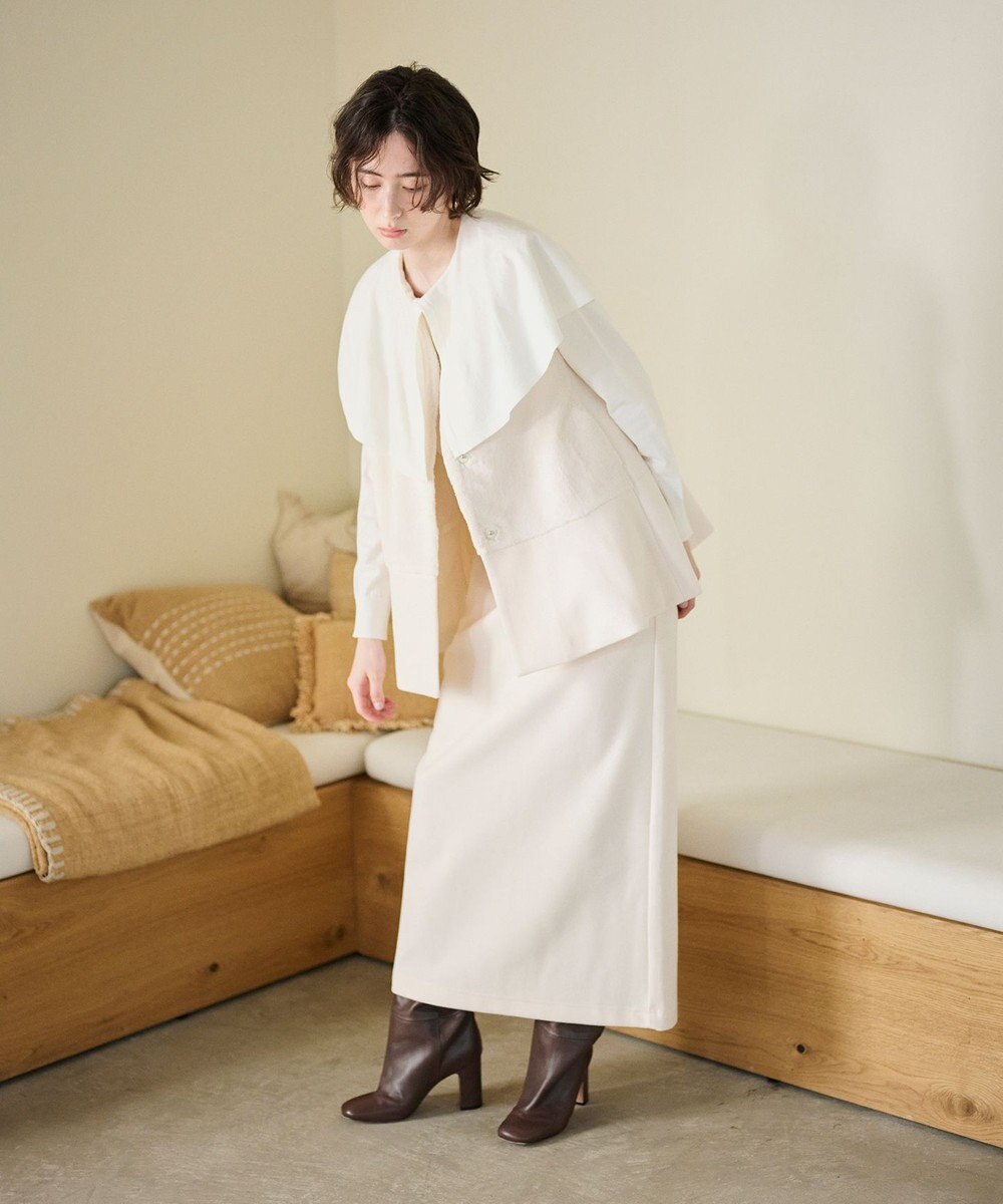 #Newans ペプラムシルエットファージレ 