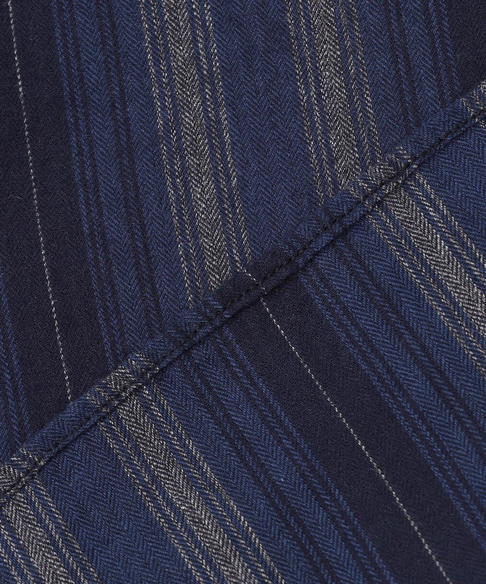 JOSEPH ABBOUD MOUNTAIN 【SPACE／UNISEX】JCヘリンボンワイドストライプ シャツ 