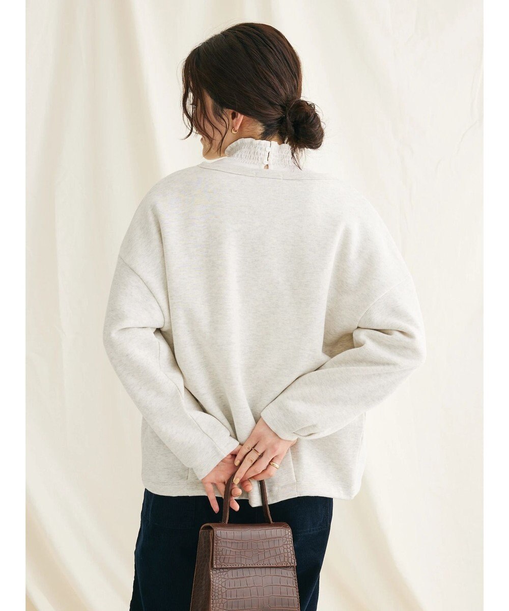 CRAFT STANDARD BOUTIQUE 裏起毛リングドットカーディガン 