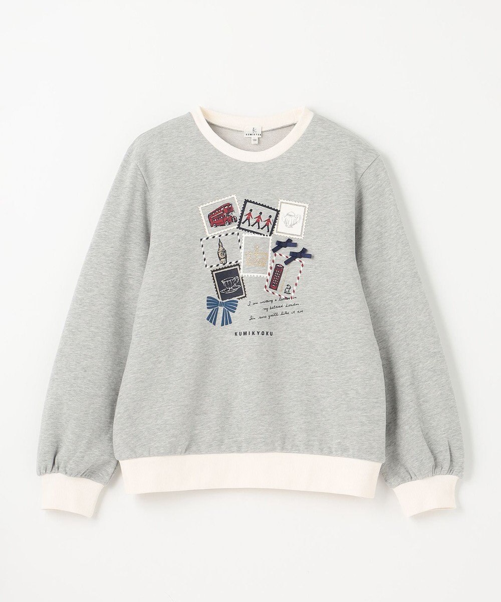 組曲 KIDS 【150-160cm】ロンドンスタンプ トレーナー 
