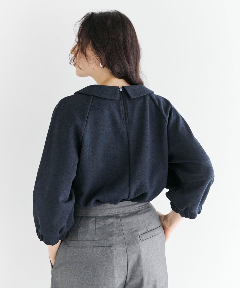 #Newans 【セレモニーにも/洗濯機可】ランタンスリーブブラウス 