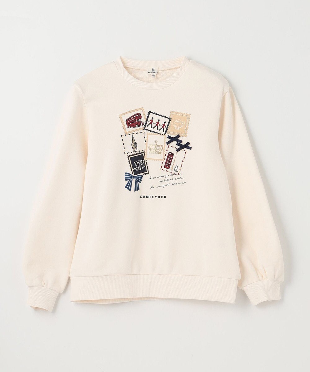 組曲 KIDS 【150-160cm】ロンドンスタンプ トレーナー 