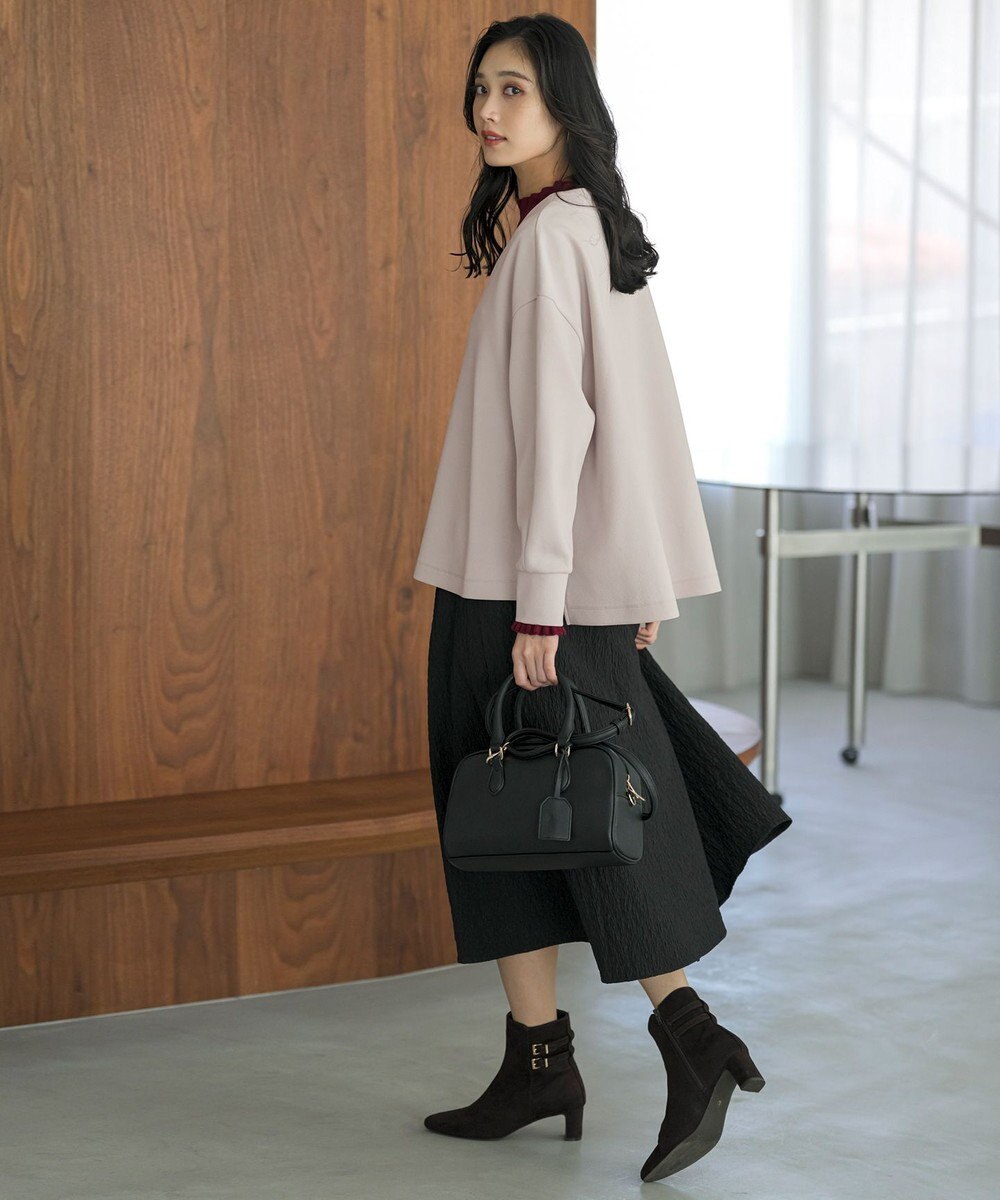 ANY SIS L カットジョーゼット カーディガン 