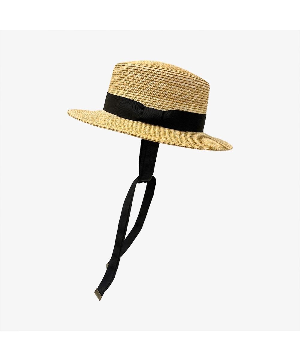 林八百吉商店 un chapeau　紐付きカンカン帽 
