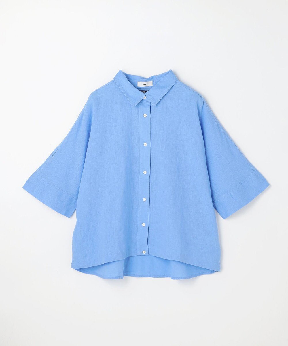 ANY ヨーロピアンリネンハーフスリーブシャツ 