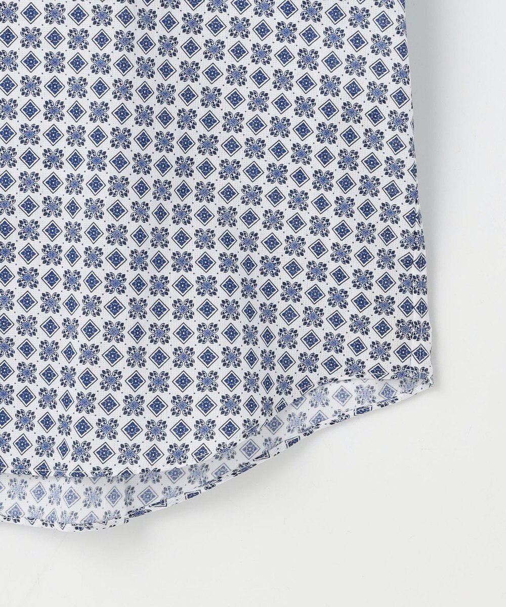 JOSEPH ABBOUD 【キングサイズ・綿100％・JAPANファブリック】パナマボイルプリント 半袖シャツ 