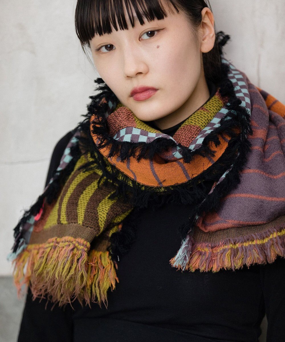 POLS Breeze モヒカンウールストール 