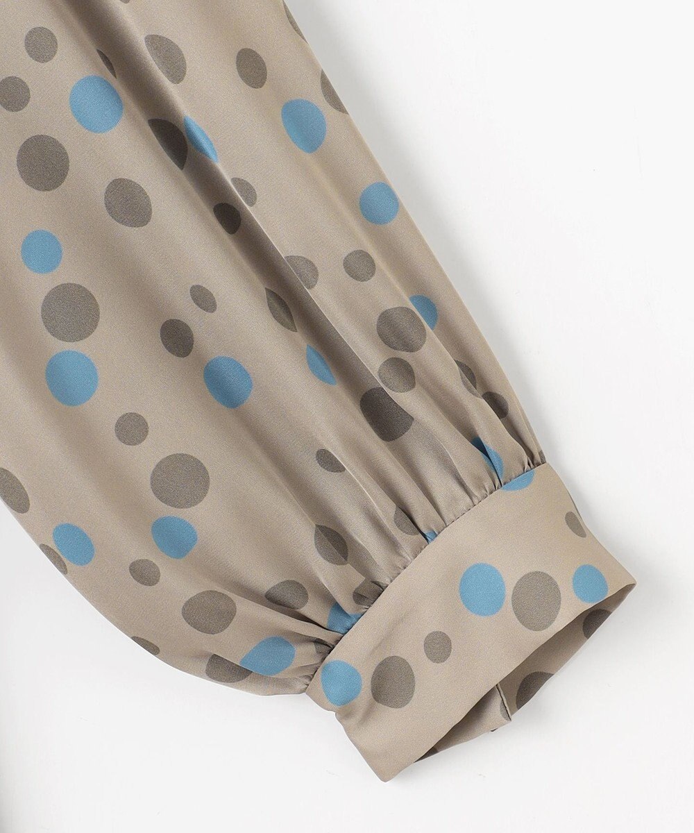 自由区 L マルチポルカドットプリント ワンピース 