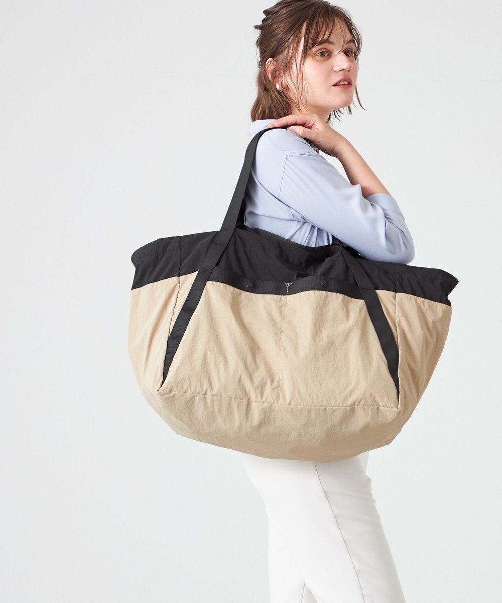 LA BAGAGERIE 【MONICA】ダブルハンドル　パッカブルビッグバッグ 
